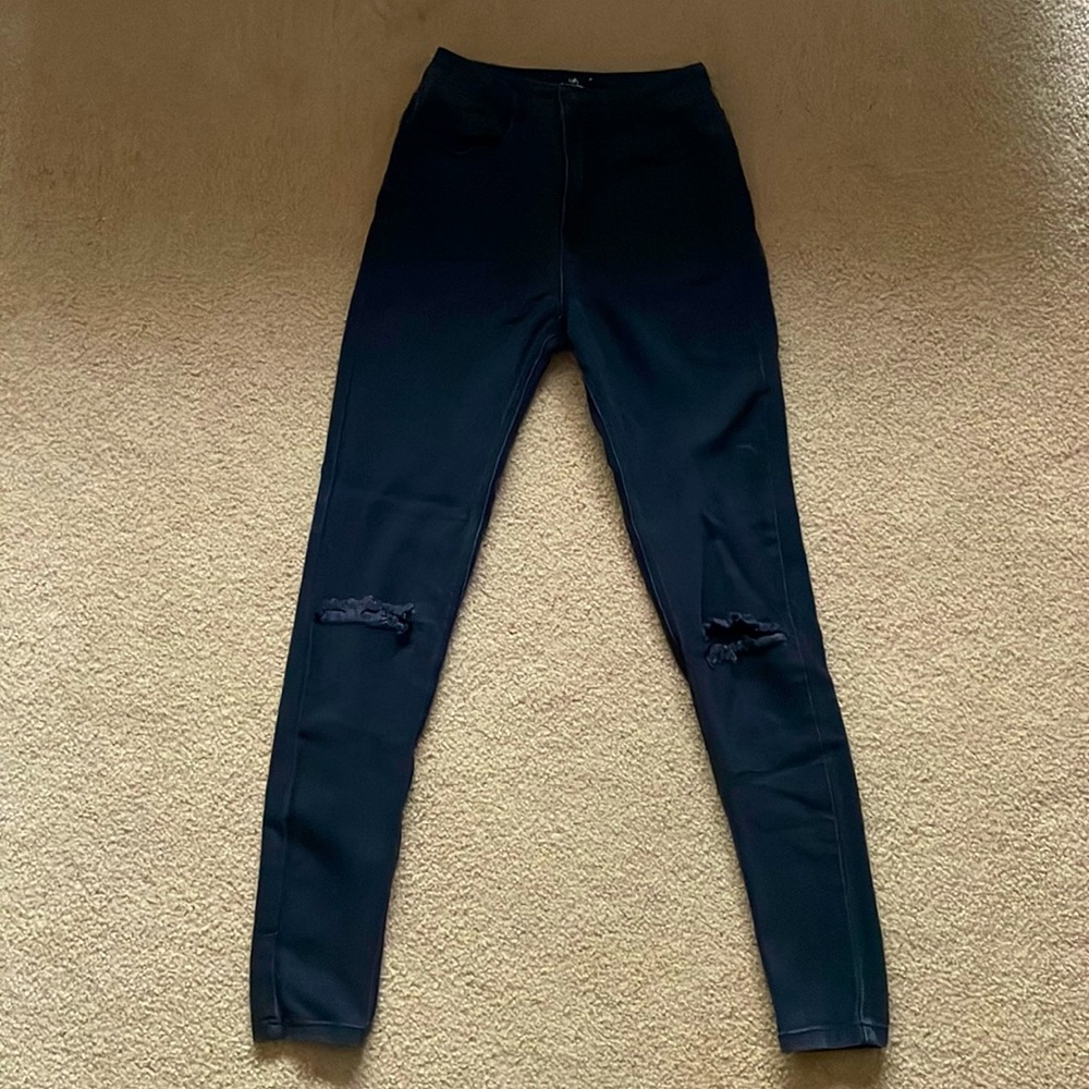 Oh skinn distressed black jegging